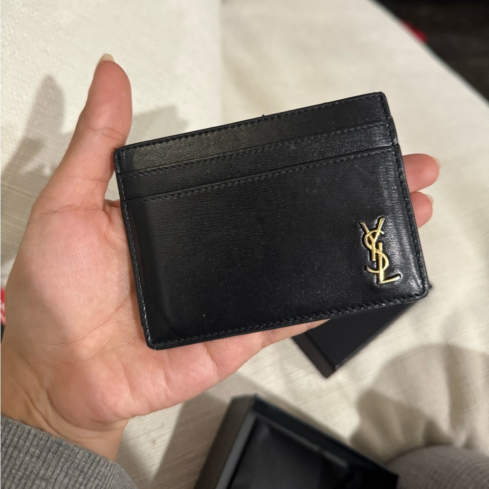 YSL BLACK CARD CASE, SAINT LAURENT